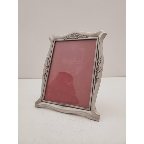 pewter picture frame, freestanding picture frame/zinn seagull. fine pewter. - Picture 5 of 10